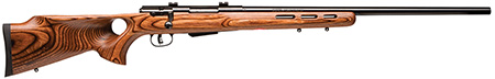 Savage Arms 19739 25 Lightweight Varminter-T 17 Hornet Caliber with 4+1 Capacity, 24" Barrel, Matte Black Metal Finish  &  Natural Brown Fixed Thumbhole Stock Right Hand (Full Size)