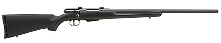 Savage Arms 19740 25 Walking Varminter Full Size 17 Hornet 4+1 22" Matte Black Heavy Barrel, Matte Black Carbon Steel Receiver Drilled  &  Tapped, Matte Black Fixed Varmint Synthetic Stock, Right Hand