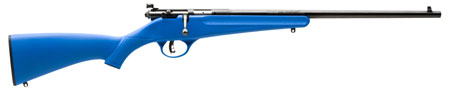 Savage Arms 13785 Rascal  Youth 22 LR 1rd 16.13" Matte Black Sporter Barrel, Matte Black Carbon Steel Receiver, Blue Fixed Synthetic Stock, Right Hand