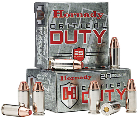 Hornady 90236 Critical Duty  9mmLuger 135gr Hornady FlexLock 25 Per Box/10 Case