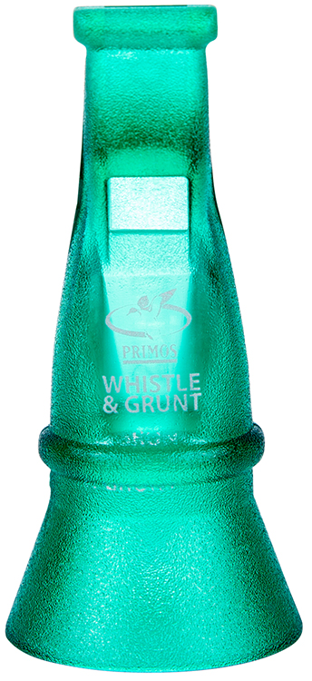 Primos PS813 Duck Whistle Mallard Drake Grunt Grunter Call Greenwing Teal/Mallard Drake/Pin-Tail/Widgeon Sounds Attracts Ducks Green Polycarbonate