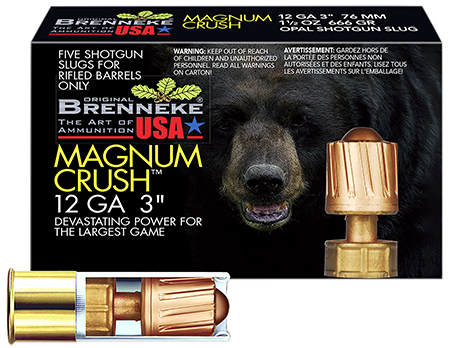 Brenneke SL123CMR Magnum Crush  12Gauge 3" 1 1/2oz Slug Shot 5 Per Box/50 Case