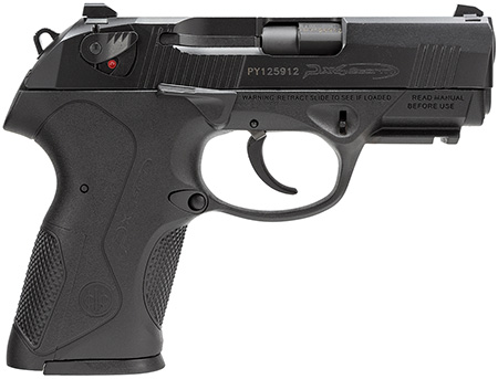 Beretta USA JXC4F20 Px4 Storm Compact 40S&W 10+1, 3.27" Black Steel Barrel, Black Bruniton Serrated Steel Slide, Black Polymer Frame w/Picatinny Rail  &  Interchangeable Backstrap Grip, Ambidextrous