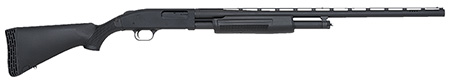 Mossberg 50121 500 FLEX All Purpose Full Size 12 Gauge Pump 3" 5+1 28" Matte Blued Vent Rib Barrel, Matte Blued Steel Receiver, Flex Black Synthetic Stock, Right Hand, Accu-Set Chokes