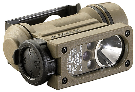Streamlight 14514 Sidewinder Compact II  Coyote 1.5/1.8/4.5/55 Lumens  White/Red/Blue/Infrared C4 LED
