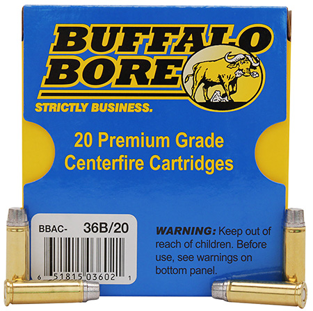 Buffalo Bore Ammunition 36B20 Heavy Strictly Business 32H & R Mag +P 130gr Hard Cast 20 Per Box/12 Case