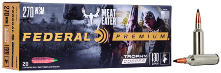 Federal P270WSMTC1 Premium  270WSM 130gr Trophy Copper 20 Per Box/10 Case