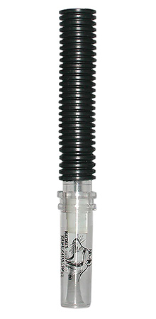 Haydel's Game Calls CH92 Coyote Howler  Tube Call Coyote Sounds Attracts Dominate Dogs Clear/Black Plastic