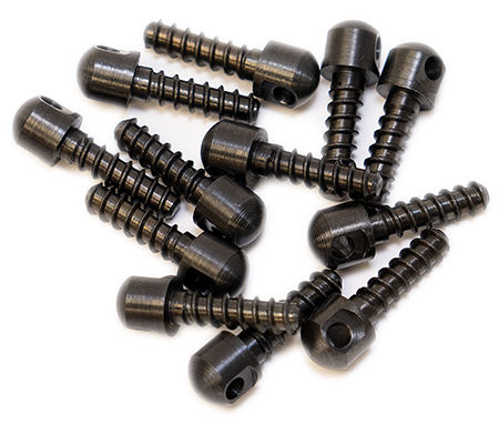 GrovTec US Inc GTHM51 Wood Screw  Swivel Studs 0.75" 12-Pack Black