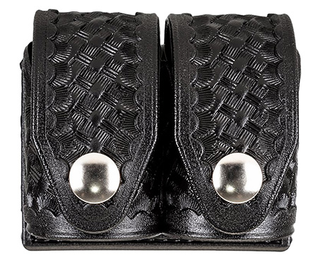 HKS 203BLBN SpeedLoader Case  Double Large Black Hytrel Belt Loop Belts 2.25" Wide