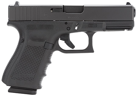 Glock PG3250203 G32 Gen4 Compact 357 Sig  4.02" Barrel 13+1, Black Frame  &  Slide, Finger Grooved Rough Texture Grip, Modular Backstrap, Reversible Mag. Catch, Safe Action Trigger
