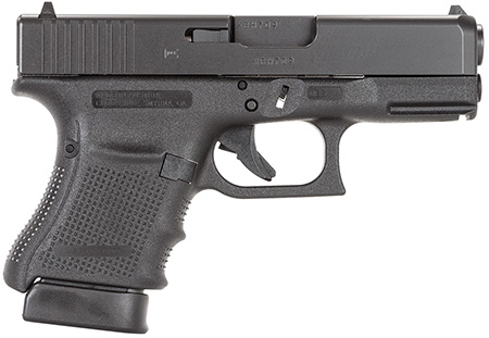 Glock PG3050201 G30 Gen4 Subcompact 45 ACP  3.78" Barrel 10+1, Black Frame  &  Slide, Finger Grooved Rough Texture Grip, Modular Backstrap, Reversible Mag. Catch, Safe Action Trigger