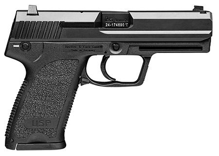HK 81000311 USP V7 LEM 9mm Luger 15+1 4.25" Black Stainless Steel Barrel, Black Serrated Steel Slide, Black Polymer Frame, Black Polymer Grip Ambidextrous