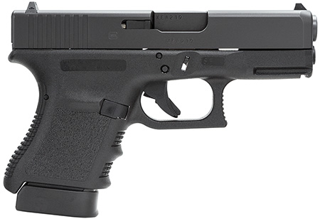Glock PH3050201 G30S Sub-Compact 45 ACP 10+1 3.78" Hammer Forged Barrel Matte Black Serrated Steel Slide Black Polymer Frame w/Picatinny Rail Black Textured Finger Grooved Polymer Grips Right Hand