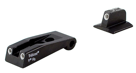 Trijicon 600590 Bright  &  Tough Night Sights  Green/Tritium White Outline Front Sight-Green/Tritium White Outline Rear Sight Ruger SR9/SR9C/SR40