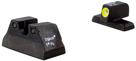 Trijicon 600596 HD Night Sights  Green/Tritium Yellow Outline Front Sight-Green Tritium Black Outline Rear Sight H & K USP