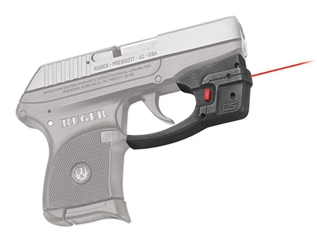 Crimson Trace 0151101 Accu-Guard Laser Sight Defender Series Black Polymer, Red Laser 5mW Output, 633nM Wavelength, Fits Ruger LCP Pistol, Trigger Guard Mount