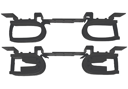 Rugged Gear 10075 Gun Rack Overhead Black Steel Holds 2 Rifle/Shotgun