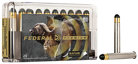 Federal P500NWH Premium Safari Cape-Shok 500NitroExpress 570gr Woodleigh Hydro Solid 20 Per Box/10 Case