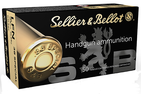 Sellier  &  Bellot SB38L Handgun  38Special 158gr Lead Flat Nose 50 Per Box/20 Case