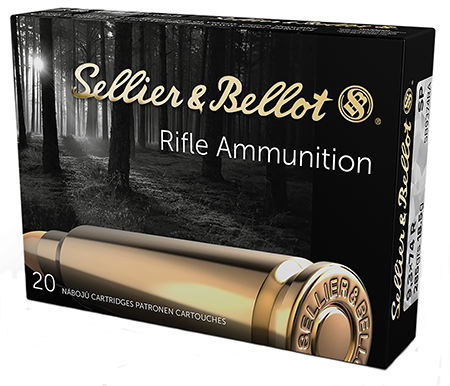 Sellier  &  Bellot SB9374RA Rifle  9.3mmx74R 286gr Soft Point 20 Per Box/18 Case
