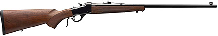 Winchester Repeating Arms 524100104 Model 1885 Low Wall Hunter Full Size 22 WMR 1rd 24" Brushed Polish Blued Octagon Barrel, Brushed Polish Blued Drilled  &  Tapped Steel Receiver, Satin Walnut Fixed St
