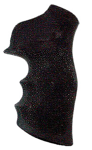 Hogue 80000 Monogrip Finger Grooves Black Rubber Fits Ruger GP100/Super Redhawk