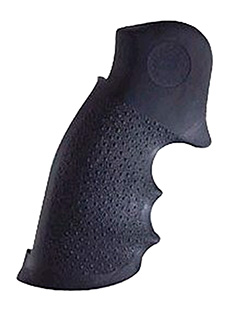 Hogue 66000 Monogrip Finger Grooves Black Rubber Fits Taurus Medium/Large Frame with Square Butt