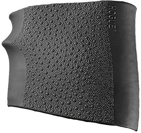Hogue 18000 HandAll Jr. Grip Sleeve Small Size made of Rubber with Textured Black Finish  &  Finger Groove for Most 22, 25  &  38 Pistols