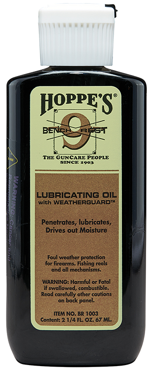 Hoppe's BR1003 No. 9 Bench Rest Lubricating Oil 2.25 oz. Squeeze Bottle 10 Per Pack