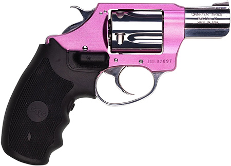 Charter Arms 53832 Undercover Lite Chic Lady Small 38 Special 5 Shot 2" High Polished Stainless Steel Barrel  &  Cylinder, Pink Aluminum Frame w/Black Crimson Trace Laser Grip, Exposed Hammer