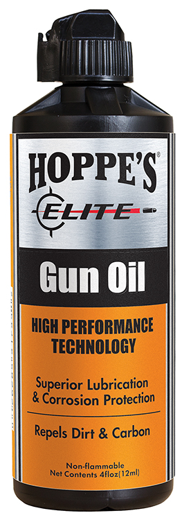 Hoppe's GO4 Elite Gun Oil Lubricates And Prevents Corrosion 4 oz. Squeeze Bottle