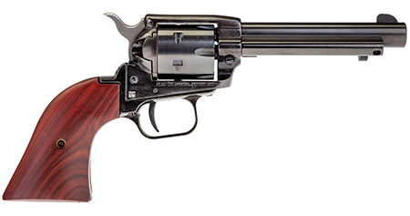 Heritage Mfg RR22B4 Rough Rider  22 LR 6 Shot, 4.75" Black Steel Barrel, Black Zinc Alloy Frame, Black Cylinder Cocobolo Grip, Hammer/Thumb Safety, Exposed Hammer