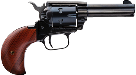 Heritage Mfg RR22MB3BH Rough Rider  22 LR/22 WMR 6 Shot, 3.50" Black Steel Barrel, Cylinder  &  Zinc Alloy Frame, Cocobolo Bird Head Grip, Hammer/Thumb Safety, Exposed Hammer