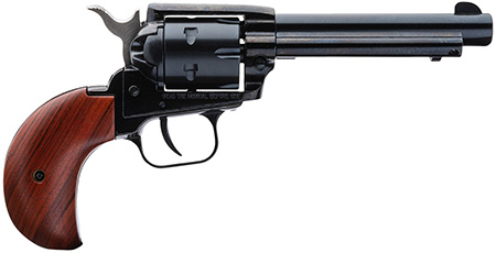 Heritage Mfg RR22MB4BH Rough Rider  22 LR/22 WMR 6 Shot, 4.75" Steel Black Barrel, Cylinder  &  Black Zinc Alloy Frame, Cocobolo Bird Head Grip, Hammer/Thumb Safety, Exposed Hammer