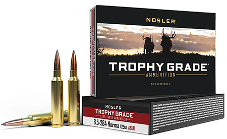 Nosler 60128 Trophy Grade Long-Range 6.5x284Norma 129gr Nosler Spitzer AccuBond Long Range 20 Per Box/10 Case