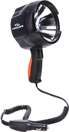Cyclops CYCHS140012V Spotlight 12V Direct 1400 Lumens White Halogen Black Polymer 450 Meters