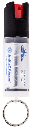 S&W Pepper Spray 1201 Pepper Spray  OC Pepper Range 10 ft 0.50 oz Clear Includes Keycap