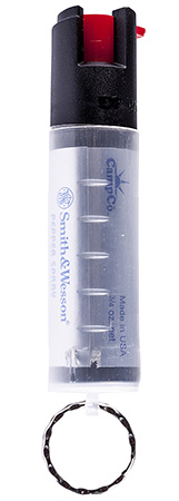 S&W Pepper Spray 1251 Pepper Spray  OC Pepper Range 10 ft 0.75 oz Clear Includes Keycap