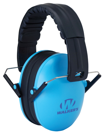 Walker's GWPFKDMBL Baby  &  Kids Folding Muff 23 dB Over the Head Blue/Black Polymer