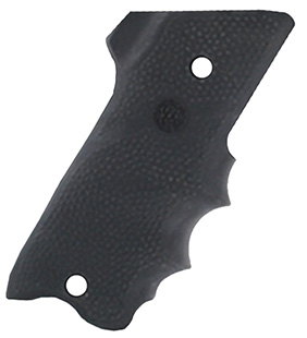 Hogue 82060 Rubber Grip  Black with Finger Grooves  &  Right Hand Finger Rest for Ruger Mark II, III
