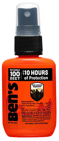 Ben's 00067070 100  Odorless Scent 1.25oz Spray Repels Ticks  &  Biting Insects Effective Up to 10 hrs