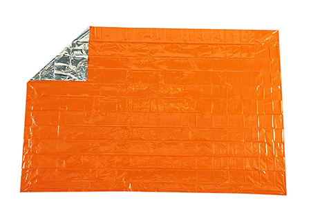 Survive Outdoors Longer 01401222 SOL Emergency Blanket Warmth Waterproof Orange Metalized Polyethylene