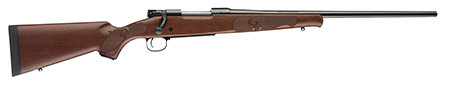 Winchester Guns 535201218 Model 70 Featherweight Compact 7mm-08 Rem Caliber with 5+1 Capacity, 20" Barrel, Brushed Polish Blued Metal Finish  &  Satin Walnut Fixed Feather Checkered Stock Right Hand