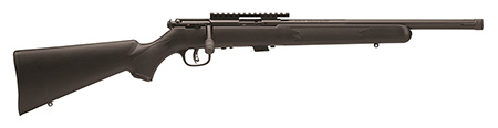 Savage Arms 96699 93R17 FV-SR Full Size 17 HMR 5+1 16.50" Matte Black Heavy Threaded Barrel, Matte Black Picatinny Rail Carbon Steel Receiver, Matte Black Fixed Varmint Synthetic Stock, Right Hand