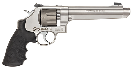 Smith  &  Wesson 170341 Model 929 Performance Center  9mm Luger 6.50" Stainless Barrel, 8rd Titanium Cylinder, Matte Stainless Steel N-Frame, Chromed Teardrop Hammer, Jerry Miculek Signature