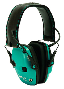 Howard Leight R02521 Impact Sport Electronic Muff 22 dB Over the Head Black/Teal Adult 1 Pair