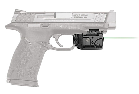 Crimson Trace 0142001 Rail Master Pro  Green Laser 5mW/100 Lumens, 532nM Wavelength, Picatinny/Weaver Rail Mount