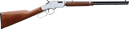 Taylors  &  Company 550223 Uberti Scout 22 LR Caliber with 14+1 Capacity, 19" Blued Barrel, Chrome-Plated Metal Finish  &  Walnut Stock Right Hand (Full Size)