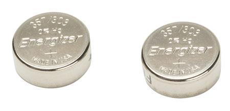 LaserMax LMS2X357C Battery Pack Rail Mounted Laser Silver 1.55 Volts  70 mAh  (2) Single Pack Glock